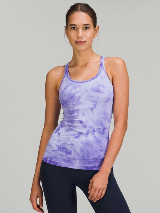 lululemon athletica Tops - GUC Lululemon Ebb to Street Tank Top. Color Marble Dye Charged Indigo. Size 8